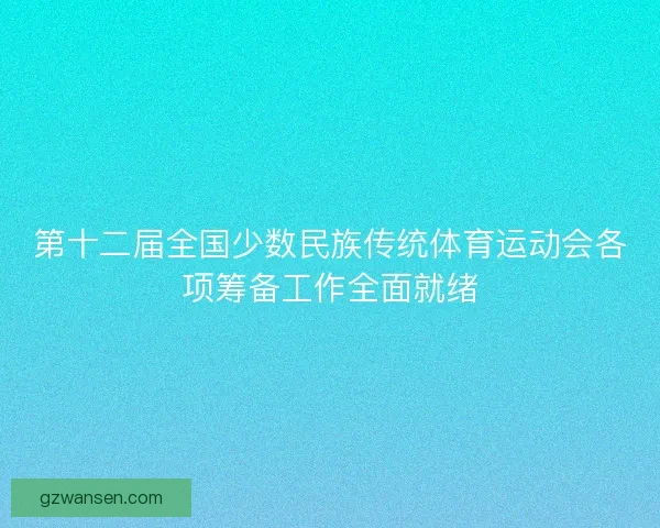 第十二届全国少数民族传统体育运动会各项筹备工作全面就绪